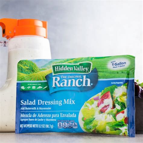 Hidden Valley 3.2 oz. Ranch Salad Dressing Mix - 18/Case