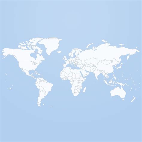 World Map Silhouette w/Borders Vinyl Wall Decal | Vinyl wall decals, World map silhouette, Wall ...