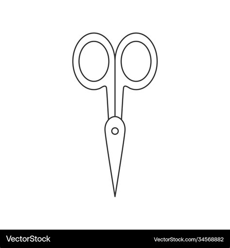 Small scissors icon nail scissors isolated Vector Image