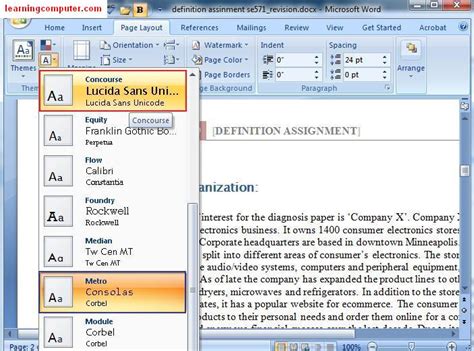 >Microsoft Word 2007 – Page Layout Tab | Softknowledge's Blog