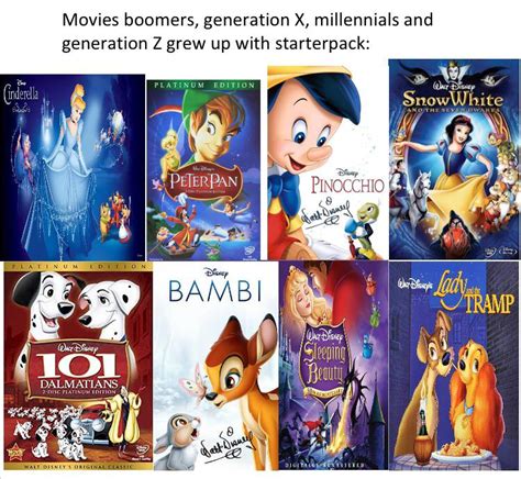 Movies boomers, generation X, millennials and generation Z grew up with ...