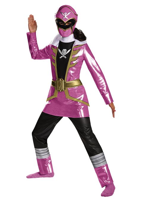 Girls Super Megaforce Deluxe Pink Ranger Costume - Halloween Costume Ideas 2023