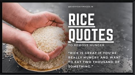 82+ Best Rice Quotes To Remove Your Hunger - Everyday Images