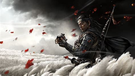 Download Jin Sakai Video Game Ghost Of Tsushima Art