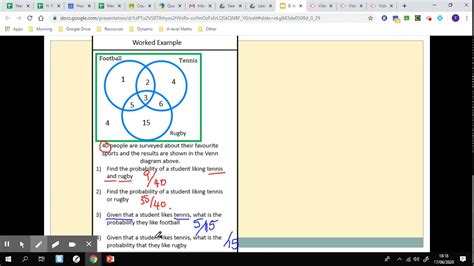 8. Venn Diagrams and Two-Way Tables - Example 2 - YouTube