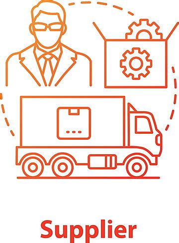 Red Supplier Icon For Shipping And Delivery Management Vector, Concept ...