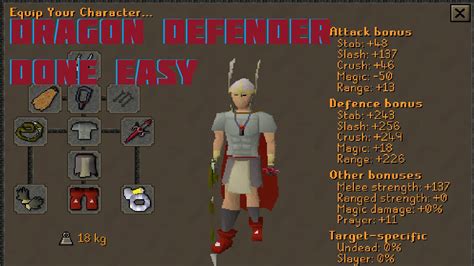 How To Get A Rune Defender In Runescape - Braincycle1