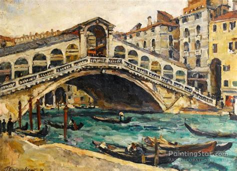 Venice. Rialto Bridge Artwork By Pyotr Konchalovsky Oil Painting & Art ...