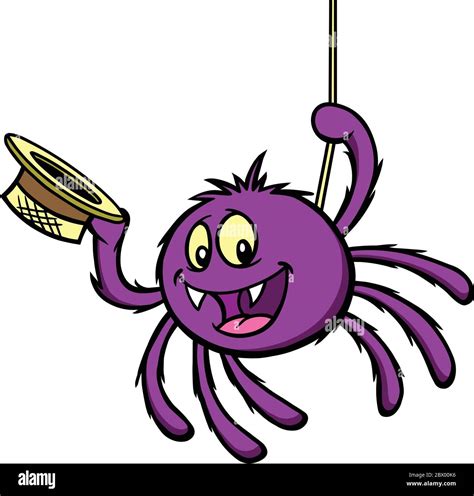 Itsy Bitsy Spider- A Cartoon Illustration of an Itsy Bitsy Spider Stock ...