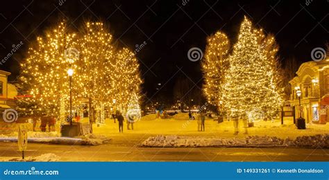 Downtown Breckenridge Colorado in Wintertime Editorial Photo - Image of lights, snow: 149331261