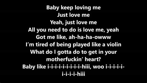 Rihanna- Love On The Brain Lyrics - YouTube