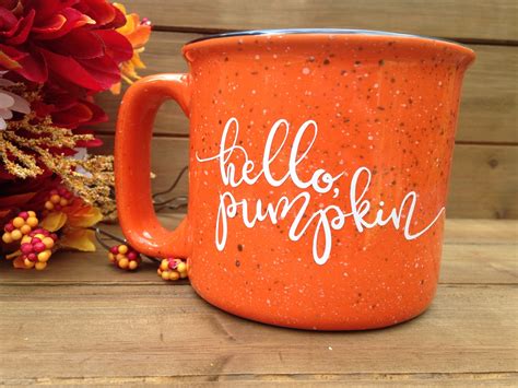 Hello Pumpkin Campfire Mug Fall Mug Autumn Mug Fall Coffee | Etsy