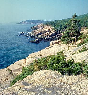 The Atlantic coastline in the state of Maine is mostly made of rocky granite, unlike most states ...