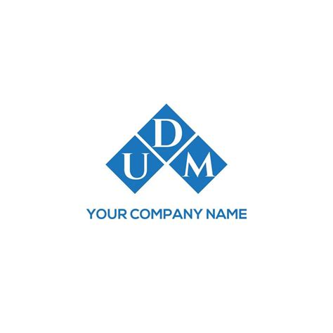 UDM letter logo design on WHITE background. UDM creative initials letter logo concept. UDM ...