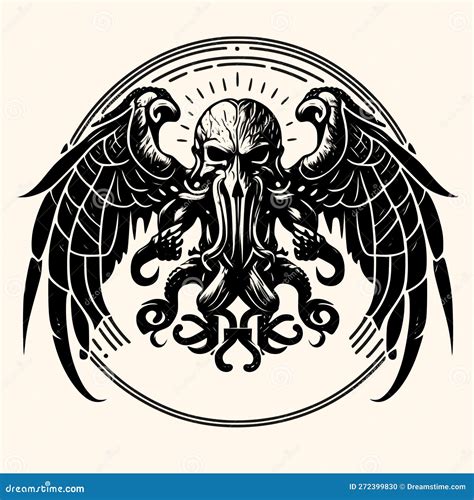 Cthulhu Icon. Trendy Cthulhu Logo Concept On White Background Fr Cartoon Vector | CartoonDealer ...