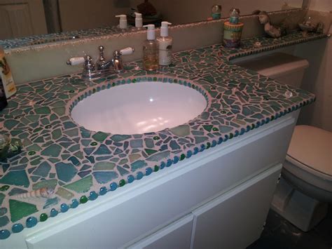 Glass Tile Bathroom Countertop – Countertops Ideas