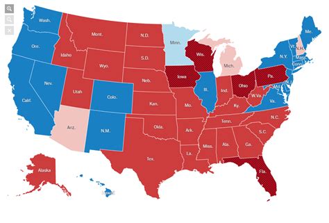 Red And Blue Map Of Us | map of interstate