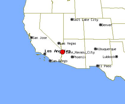 Map Of Lake Havasu City Arizona | Cities And Towns Map