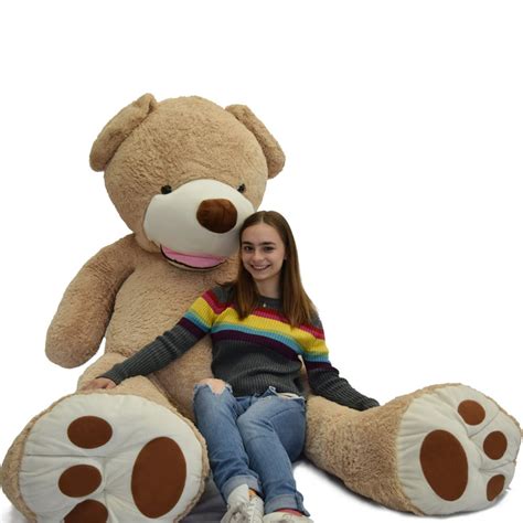 WOWMAX 8.5 Foot Light Brown Huge Teddy Bear Toys Giant Plush Stuffed Animal Teddy Bear Toys 102 ...