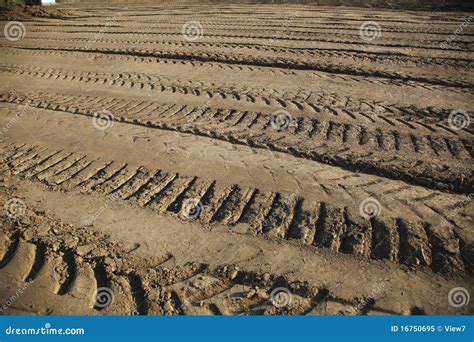 Tread marks in dirt stock image. Image of marked, marks - 16750695