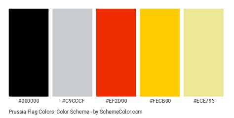 Prussia Flag Colors Color Scheme » Flags » SchemeColor.com