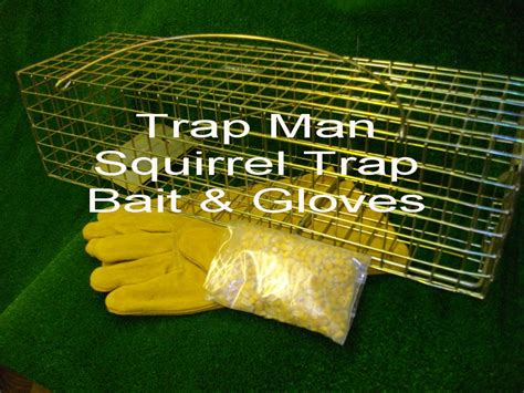 grey squirrel trap with bait and gloves at a special price ideal ...