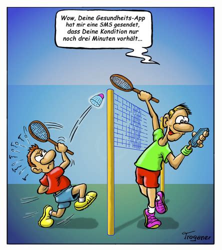 Badminton 2.0 By Troganer | Media & Culture Cartoon | TOONPOOL