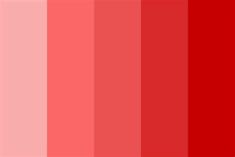 Light Red to Dark Red - By Jelly Color Palette