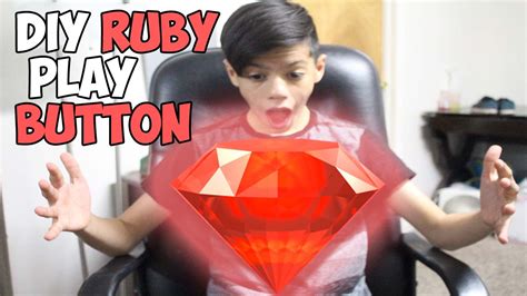 DIY Ruby Play button!!! - YouTube