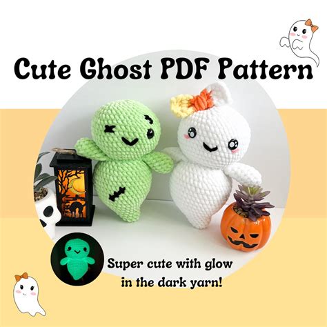 Crochet Ghost Pattern / Crochet Halloween / Crochet Cute Pattern ...