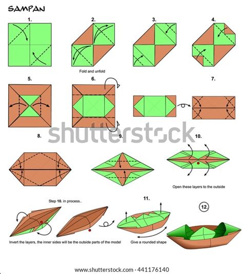 Origami ideas: Origami Boat Step By Step With Pictures