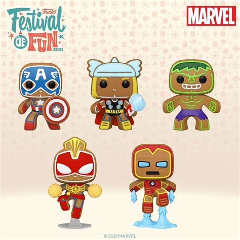 Marvel Heroes Get Gingerbread Style Funko Pop! Figures