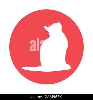 Cats collection - silhouette Stock Photo - Alamy