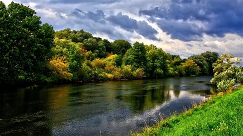 river, trees, herbs Wallpaper, HD Nature 4K Wallpapers, Images and Background - Wallpapers Den