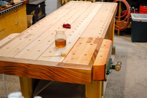 Applying Finish to the Workbench Top | The Bench Blog