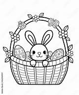 Easter Bunny Coloring Page sketch template