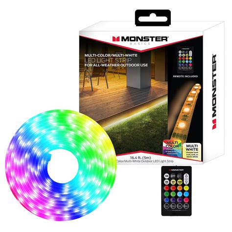 Monster LED 16.4ft Multi-Color Multi-White Outdoor / Indoor RGB LED ...