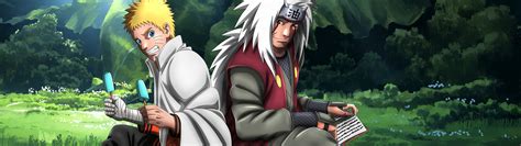 3840x1080 Resolution Jiraiya and Naruto Uzumaki 8K 3840x1080 Resolution Wallpaper - Wallpapers Den