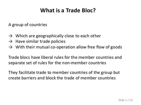 Different Trade Blocs