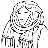 Warm Winter Scarves Coloring Page 61914 48999 sketch template