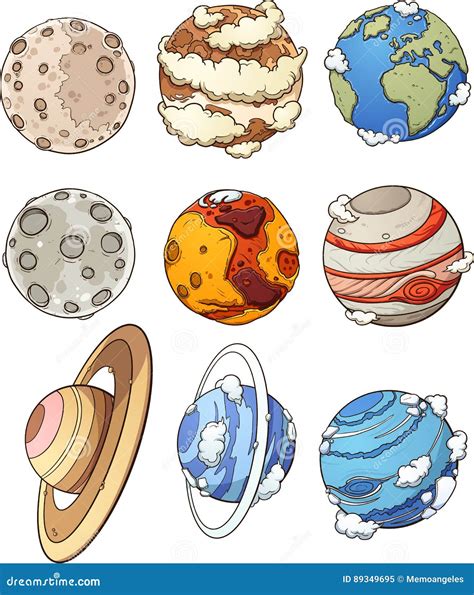 Cartoon Planets Clipart Free