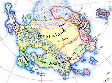 Mushroom World Map by Walkazo on DeviantArt