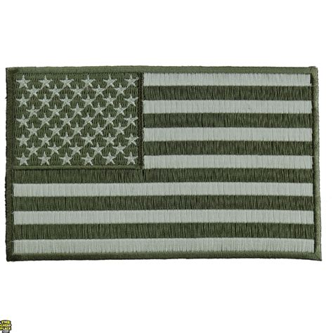 Subdued Green American Flag Patch - TheCheapPlace