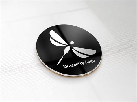 Black & White Dragonfly Logo – AYA Templates