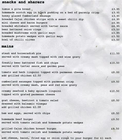 The Prince Albert Menu, Menu for The Prince Albert, Peckham, London - Zomato UK