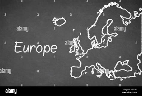 Europe map Black and White Stock Photos & Images - Alamy