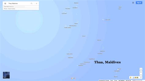 Thaa Map - Maldives