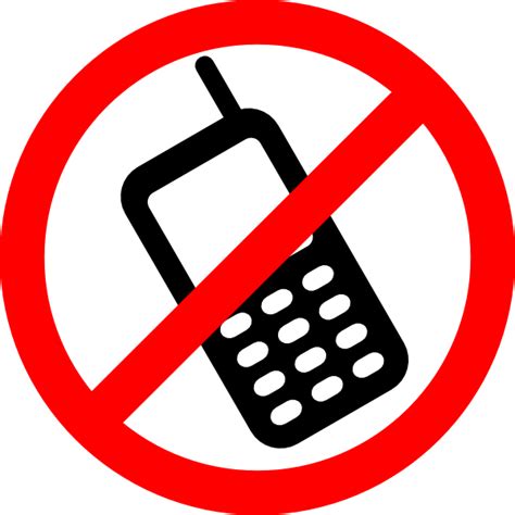 No Cell Phones Allowed Clip Art at Clker.com - vector clip art online, royalty free & public domain