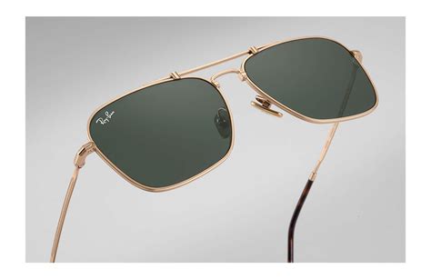 Ray-Ban Caravan Titanium White Gold - Lyst