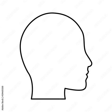 human head profile silhouette icon image vector illustration design ...